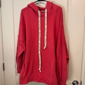 We The Free Free People High Risk Red Hoodie